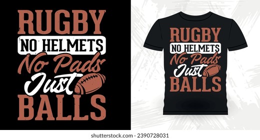 Funny Rugby Player Coach Vintage Rugby Player T-shirt Design