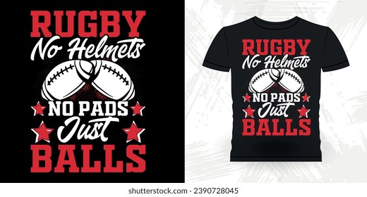 Funny Rugby Player Coach Vintage Rugby Player T-shirt Design