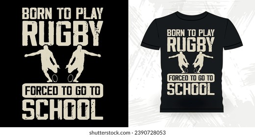 Funny Rugby Player Coach Vintage Rugby Player T-shirt Design