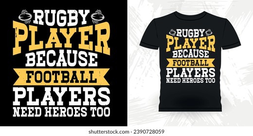 Funny Rugby Player Coach Vintage Rugby Player T-shirt Design