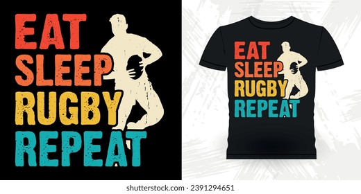 Funny Rugby Player Coach Vintage Rugby Player T-shirt Design svg