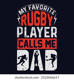 Funny Rugby Vintage Rugby Player T-shirt Design, Football Vector Illustration, Rugby Player Coach