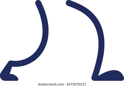 Funny running legs vector illustration