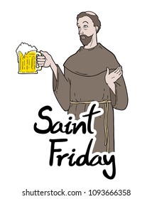 Funny Saint Friday message