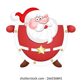 Funny Santa Character