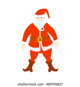 Funny santa. Christmas greeting card background poster