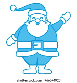 Funny santa claus cartoon
