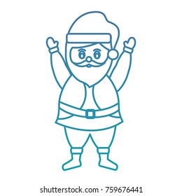 funny santa claus character gorgeous beard celebrating merry christmas