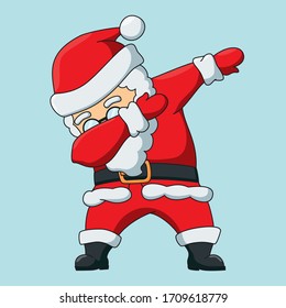 Funny Santa Claus Dabbing Dance Christmas