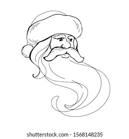 funny santa claus vector illustration