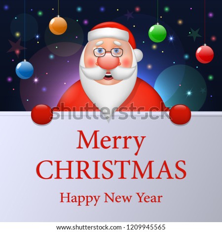 Funny Santa Claus Wishes Merry Christmas Stock Vector (Royalty Free) 1209945565 - Shutterstock