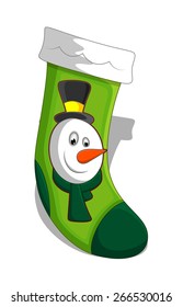 Funny Santa Face on Santa Socks