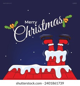 Funny Santa Merry Christmas wish post 