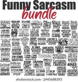 Funny Sarcasm Vector Designs Bundle