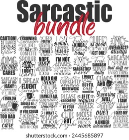 Funny Sarcastic Vector Designs Bundle