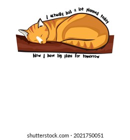 funny saying of a cat wo t design vector illustration for use in design and print wall art poster canvas