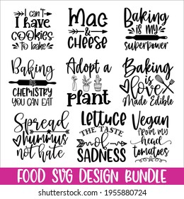 Funny sayings for kitchen or restaurant quotes design SVG craft Bundle Cut Files for Cutting Machines like Cricut and Silhouette