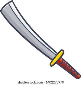 Funny and scary long sword ready to get used