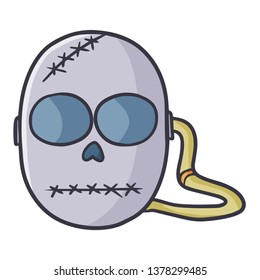 Funny and scary mask for halloween party