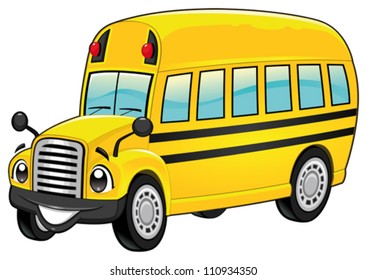 Yellow School Bus Back Schoolwatercolor Illustration Stock Illustration ...