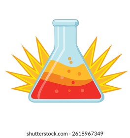 Funny Science Explosion Vector eps 10