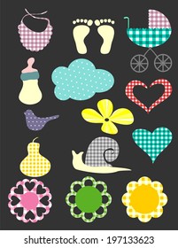 funny scrapbook baby set