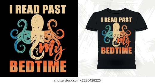 Funny Sea Animal Lover Retro Vintage Octopus T-shirt Design
