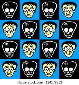 Funny seamless pattern.