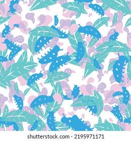 Funny  seamless  pattern with ladybugs print