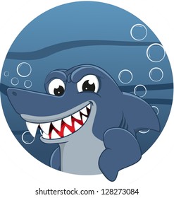 Funny Shark With Blank sign