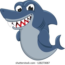 Funny Shark Blank Sign Stock Vector (Royalty Free) 128273087 | Shutterstock