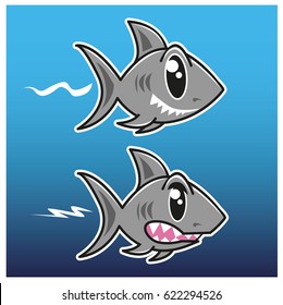 Funny Shark cartoon