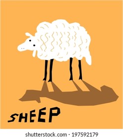 Funny sheep