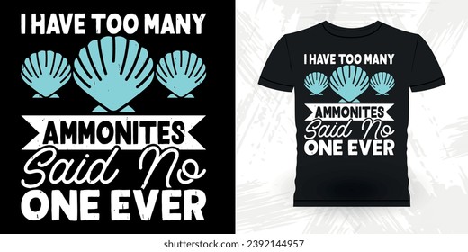 Funny Shell Collector Beach Shelling Vintage Seashell T-shirt Design