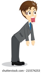 Funny Shocking Businessman Expression