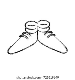 Funny shoes cartoon