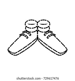 Funny shoes cartoon