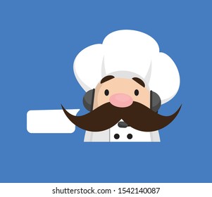 Funny Short Chef - Providing a Customer Service