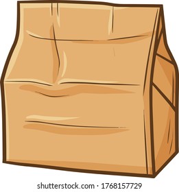 Funny and simple blank paper bag packaging