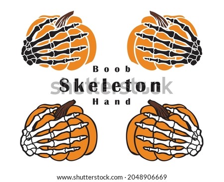 Funny Skeleton Boob Hand Collection Set