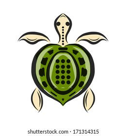 Funny sketch of tortoise for your design