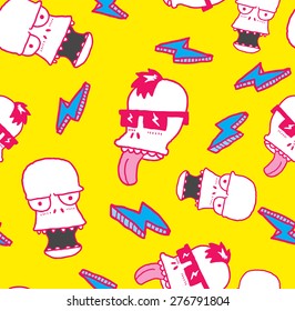 funny skull background