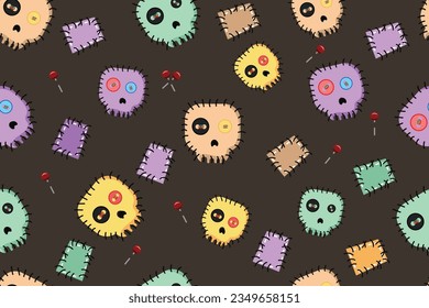 FUNNY SKULL BACKGROUND VECTOR ILLUSTRATION