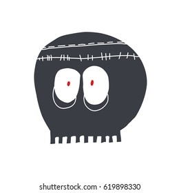 Funny skull icon