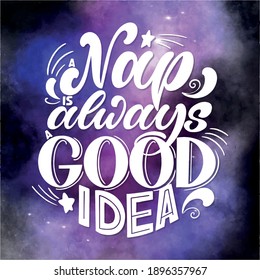 Funny sleep and good night quotes. Vector design elements for t-shirts, pillow, posters, cards, stickers and pajama