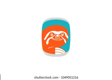 Funny Sloth Face Through the Plane Window