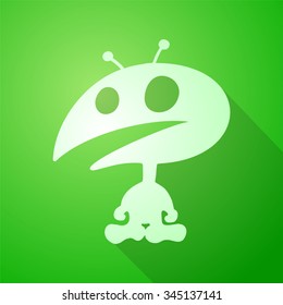 funny small alien icon
