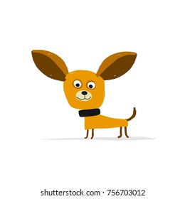 Funny small dog, sketch for your design