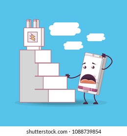 funny smartphone comic character