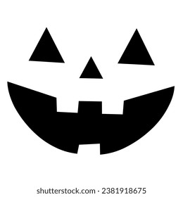 Funny Smile For Halloween, Vector illustration, Icon